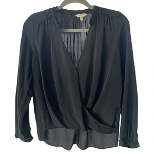 🚩Final Sale 
Rebecca Taylor | Silk Hook & Eye Blouse Size 2